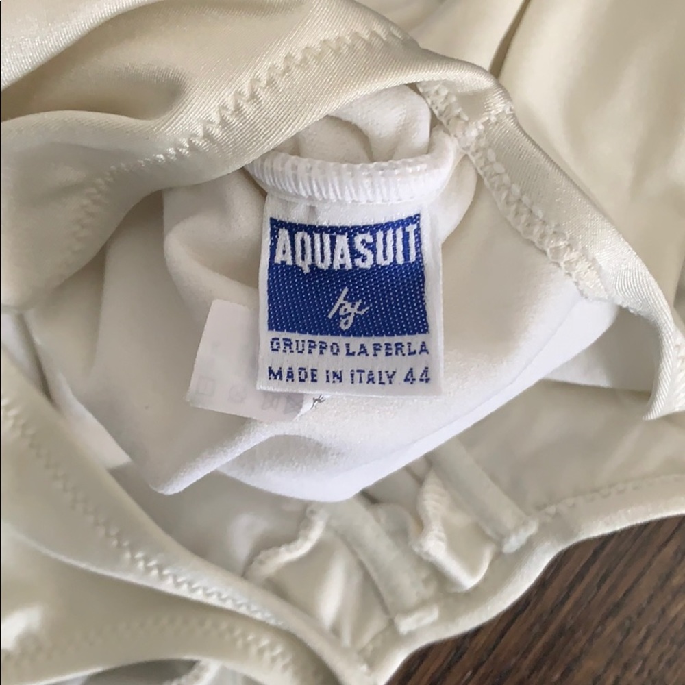 VINTAGE La Perla Aquasuit Creme Bathing Suit - Picture 3 of 6